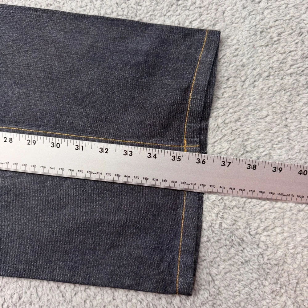 Sean John Mens Size 40 / 36 Raw Indigo Baggy Y2K Streetwear Denim Blue Jeans